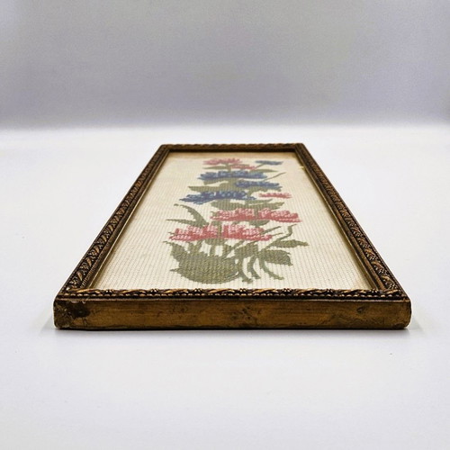 Embroidered paintings used set of 2 pieces