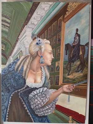 Oil Painting on Canvas 50x70 cm like new