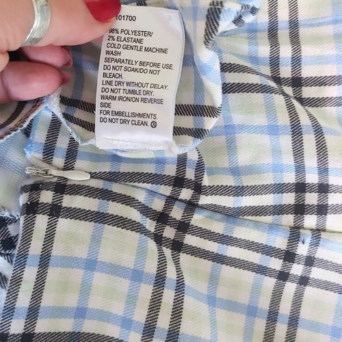 Miss Mango plaid skirt like new, pleated design
