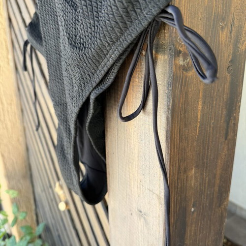 Black swimsuit XL used without cups with side cords