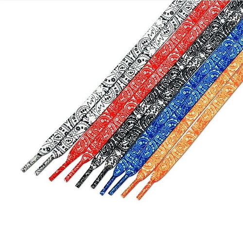 Bandana shoelaces 5 models new, polyester, 120 cm