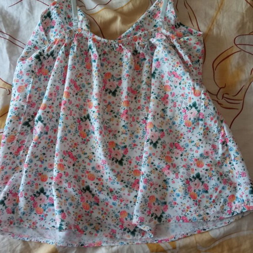 Floral top in A-line shape