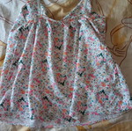 Floral top in A-line shape