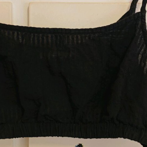 Asos set top and skirt black like new