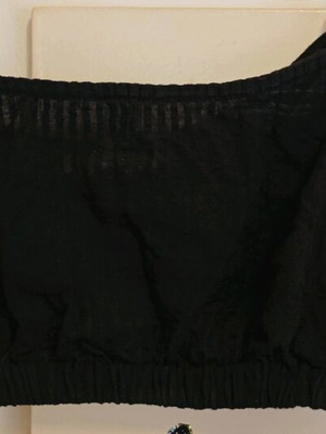 Asos set top and skirt black like new