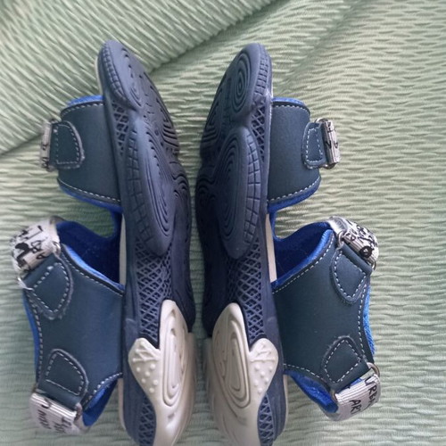 Boys' sandals used blue-gray size 28