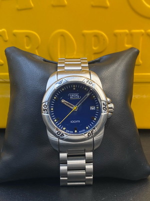 Camel Active Swiss Made men's wristwatch, blue dial, 100m water resistant