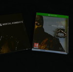 Mortal Kombat X Xbox One steelbook used with sleeve wear