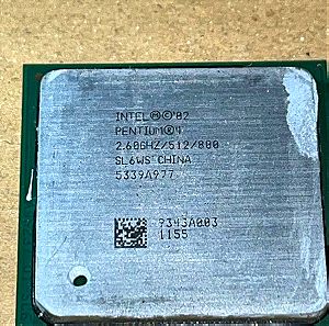 Intel Pentium 4 Processor supporting HT Technology 2.60 GHz, 512K Cache, 800 MHz FSB