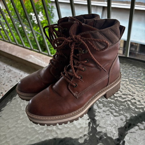 Tamaris boots used, brown, size 38