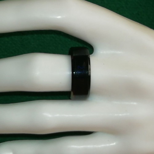 Wedding ring new dark brown and black color