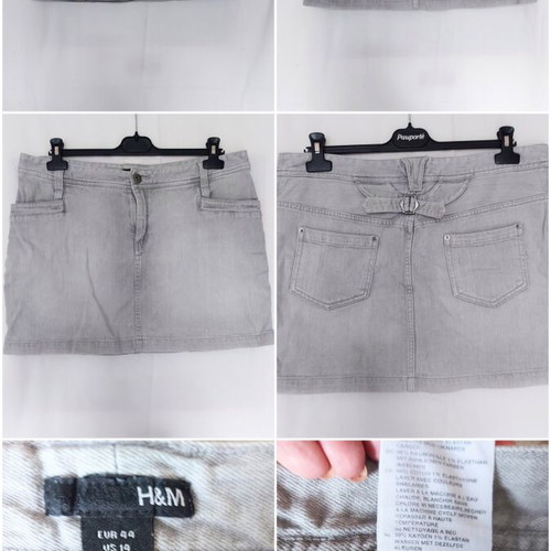 Τζιν φούστα H&M σαν καινούργια, εφέ ξεθωριάσματος, μεγέθη XXL-XXXL