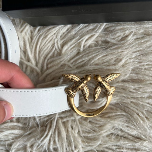 Pinko belt white new, 100cm length