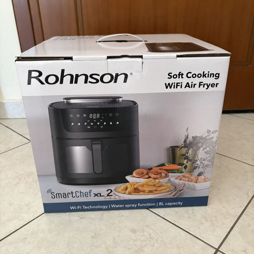 Rohnson Soft Cooking Air Fryer 8lt Black new