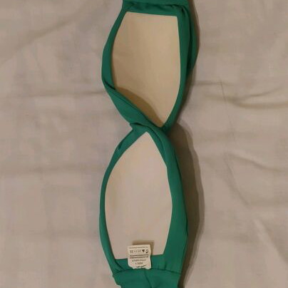 Swimwear top used, green, size S
