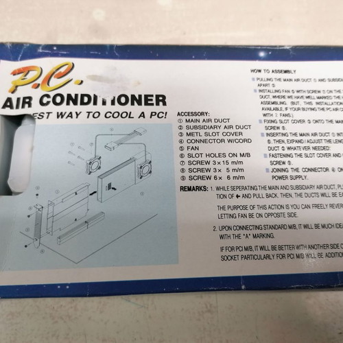 Cooling card for computer case new with 2 fans