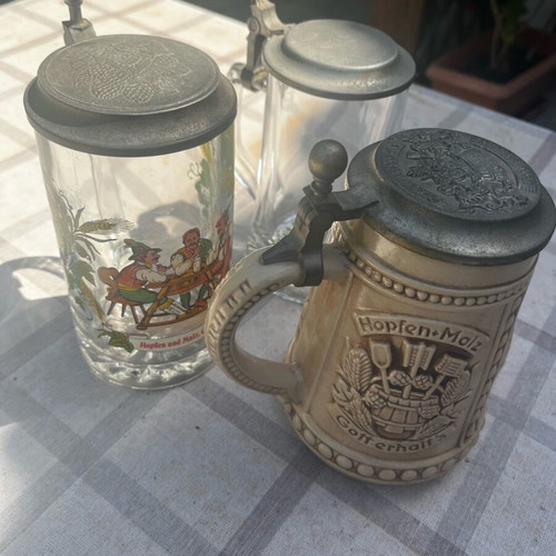 Authentic Czech beer glasses set of 3 like new