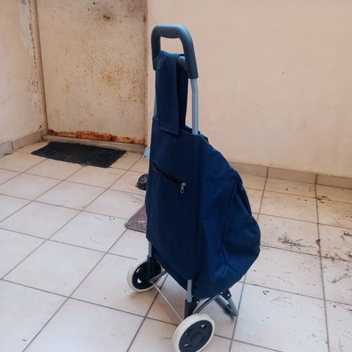 Shopping Trolley cooler fabric blue new
