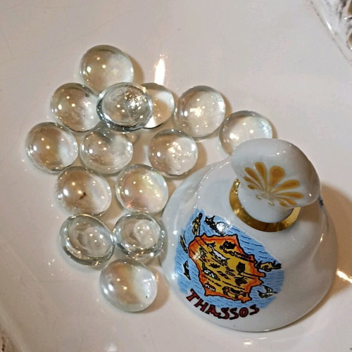 Thassos bell new set with transparent decorative stones
