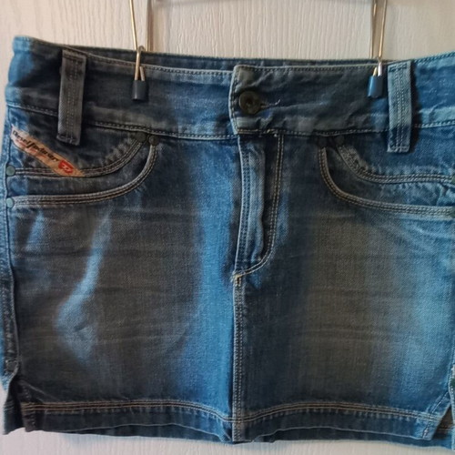 Diesel vintage denim skirt Y2K XS like new, blue