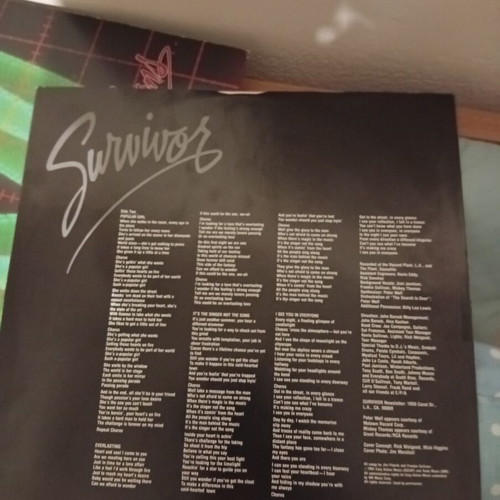 Survivor Vital Signs vinyl record 1984 near mint