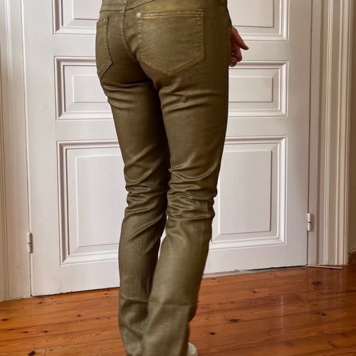 FREESOUL women's jeans like new, gold color, size 27/32