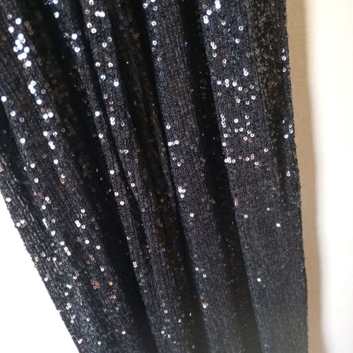 Sinsay sequined pants, black, size S