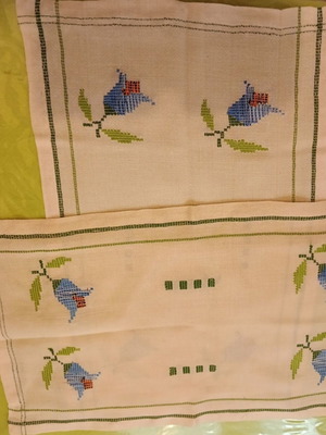 Table linens used, pack of 2, 1970s monastery from Crete