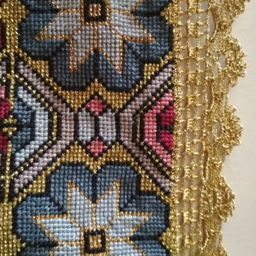 Set of handmade counted cross-stitch embroidery new