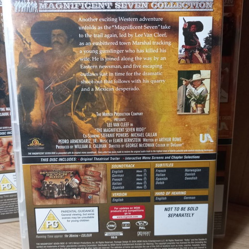 The Magnificent Seven 4 Movie Collection DVD box like new with English subs