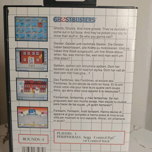 Ghostbusters Sega Master System used classic action game