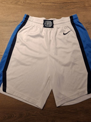 Nike Dri-FIT Greece men's basketball shorts, white and blue, size L
