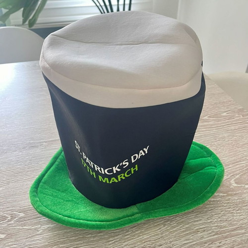 Guinness Pint novelty hat St. Patrick's Day