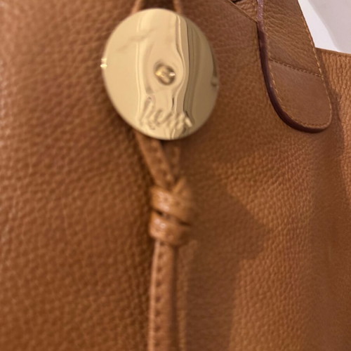 KEM leather tote bag in tan color like new, crossbody style