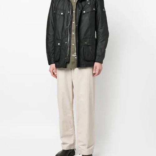 Barbour International Duke waxed cotton jacket M size, excellent condition, black