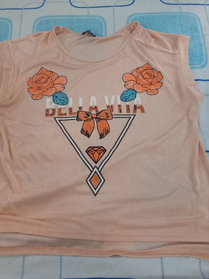 Garantie women's blouse XL like new, orange, mercerized