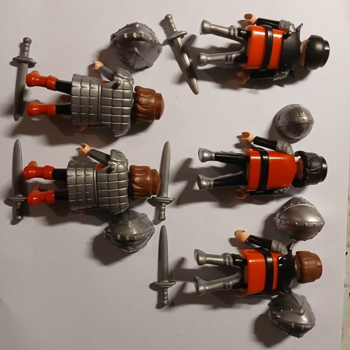Ιππότες Playmobil μεταχειρισμένοι, 5 φιγούρες
