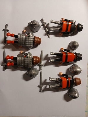 Ιππότες Playmobil μεταχειρισμένοι, 5 φιγούρες