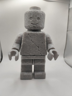 Φιγούρα Brick man stone style από μάρμαρο PLA