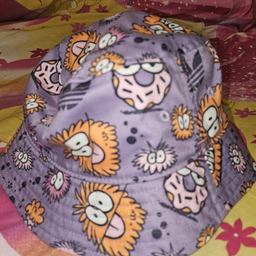 Adidas hat used for girl 8-10 years multicolor purple