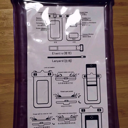 Universal Waterproof Case Purple new sealed package