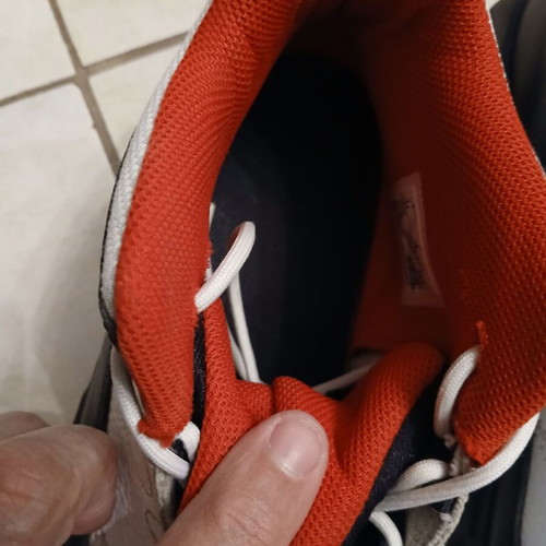 Air Jordan athletic shoes size 45 used for basketball and gym