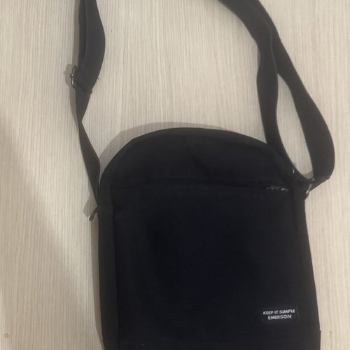 Emerson men's shoulder bag black like new
