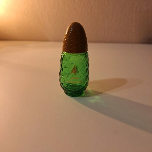 Vintage Pino Silvestre Vidal bottle used, pine cone shape