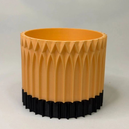 Set of 2 Gothic 3D Printed Planters Small and Large, made to order