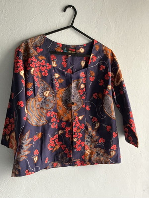 Sundjojo Batik vintage shirt light jacket with ethnic Indonesian pattern like new