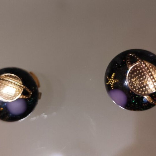 3D Button Covers new, purple and blue