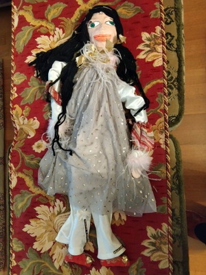 Handmade doll unique used from collection