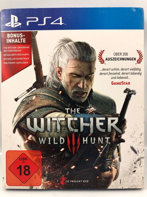 The Witcher 3 Wild Hunt PlayStation 4 μεταχειρισμένο συλλεκτικό σετ