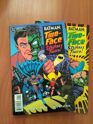 Batman Two-Face Strikes Twice! 2 комикса пълна серия като нови, DC Comics 1993